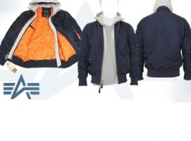 Куртка утеплённая MA-1 D-Tec X Alpha Industries Replica Blue, S