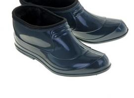 Галоши синие утепленные, мех, р. 41