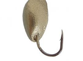 Мормышка вольфрам Пирс Банан, вес 2.1г, цвет золото