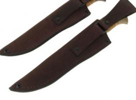 Нож нескладной Куница , сталь 65х13, рукоять-береста, литье