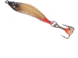 Блесна зимняя Aqua Кобра, вес 7 гр, цвет 08 золото-серебро