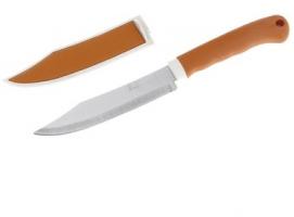 Сувенирный нож нескладной, в ножнах, рукоять под дерево