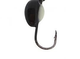 Мормышка вольфрам Пирс Капля 1.1г, цвет черн.+сн