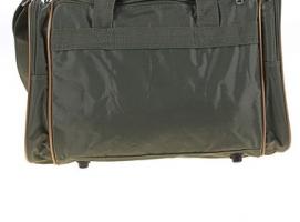 Сумка дорожная на молнии, 1 отдел, 3 наружных кармана, длинный ремень, цвет хаки