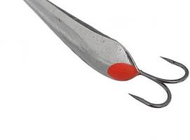 Блесна зимняя Пирс Малек, вес 1.7г никель с двойником