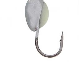 Мормышка вольфрам Пирс Капля 1.0г, цвет хром+сн