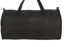 Сумка спортивная на молнии Полосы, 1 отдел, длинный ремень, чёрная