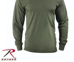 Оливковая футболка с длинными рукавами 