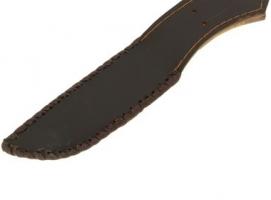 Нож нескладной Лорд, сталь 65х13, рукоять-береста, литье, гравировка