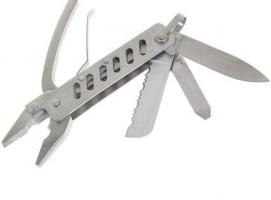 Инструмент универсальный 6в1, в камуфляжном чехле