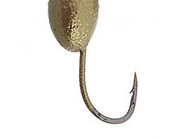 Мормышка вольфрам Пирс Клопик 0.7г, цвет золото
