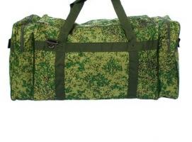 Сумка спортивная на молнии Камуфляж, 1 отдел, 3 наружных кармана, цвет хаки