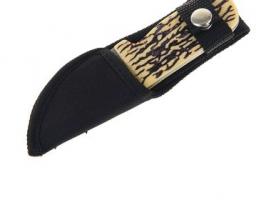 Нож нескладной рукоять под кость, широкое лезвие, в чехле