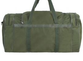 Сумка дорожная на молнии, 1 отдел, 3 наружных кармана, длинный ремень, цвет хаки