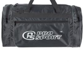 Сумка спортивная 50*21*27, 1 отдел на молнии, 3 н/кармана, длин ремень,серый