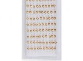 Мормышка литая золото с люминофором, набор 100шт