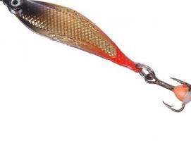 Блесна зимняя Aqua Кобра, вес 9 гр, цвет 08 золото-серебро