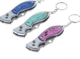 Нож складной, брелок Акула 11 см, микс, рукоять пластик