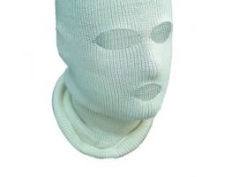 Лыжная шлем-маска Очки белая