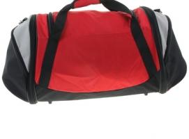 Сумка дорожная на молнии, трансформер, 1 отдел, 3 наружных кармана, длинный ремень, рисунок МИКС, чёрный/красный/серый