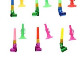 Набор свисток с язычком, цвета МИКС