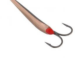 Блесна зимняя Пирс Гвоздик, вес 1.6г медь с двойником