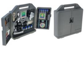 Набор школьника микроскоп в чемодане, с подсветкой, увеличение 50-1200, 2 аа(не в компл.), проектор,