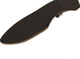 Нож нескладной Разделочный,  дамасская сталь, рукоять-черное дерево, литье