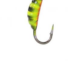 Мормышка W Spider Опарыш с ушком краш. 2,5мм, вес 0,24гр, цвет  36