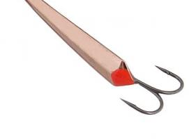 Блесна зимняя Пирс Лонг, вес 1.2г медь с двойником