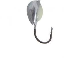 Мормышка вольфрам Пирс Капля 1.1г, цвет хром+сн