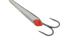 Блесна зимняя Пирс Лонг, вес 0.8г никель с двойником