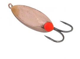 Блесна зимняя Пирс Суперкаст, вес 1.8г медь с двойником