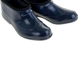 Галоши синие утепленные, сукно, р. 37