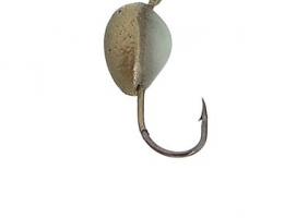 Мормышка вольфрам Пирс Капля 1.1г, цвет золото+сн