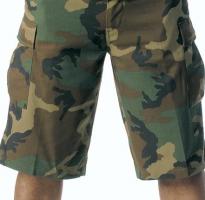 Удлиненные шорты BDU лесной камуфляж 