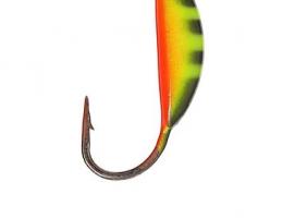 Мормышка W Spider Супер банан с ушком краш. 2,0мм, вес 0,35гр, цвет 22