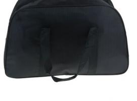 Сумка дорожная Турне, 1 отдел, 1 наружный карман, чёрный/красный