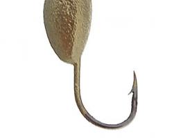 Мормышка вольфрам Пирс Капля 1.1г , цвет золото