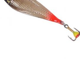 Блесна зимняя Aqua Кобра, вес 17 гр, цвет 08 золото-серебро