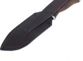 Нож нескладной Охотник-2 СТ-15, г.Павлово, дамасская сталь, рукоять-орех