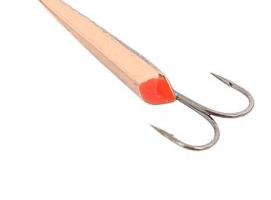 Блесна зимняя Пирс Лонг, вес 0.8г медь с двойником