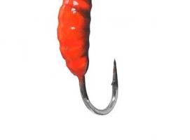 Мормышка W Spider Опарыш с ушком краш. 2,5мм, вес 0,24гр, цвет 133