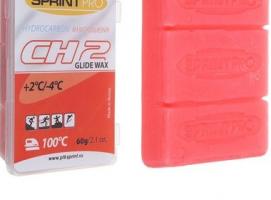 Мази скольжения SPRINT PRO, CH2 Red, (+2 -4°C), 60г
