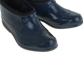 Галоши синие утепленные, мех, р. 36