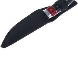 Нож с ручкой под дерево 21,5*2,5*2 см. узор два ромба пересекающихся