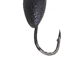 Мормышка вольфрам Пирс Банан, вес 1.1г, цвет черный