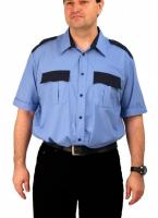 Рубашка Охрана кор. рукав голубая