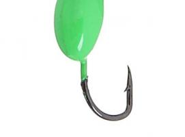Мормышка вольфрам Пирс Клопик 0.5г, цвет фц.зеленый