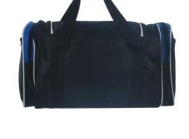 Сумка дорожная на молнии, 1 отдел, 3 наружных кармана, длинный ремень, чёрная